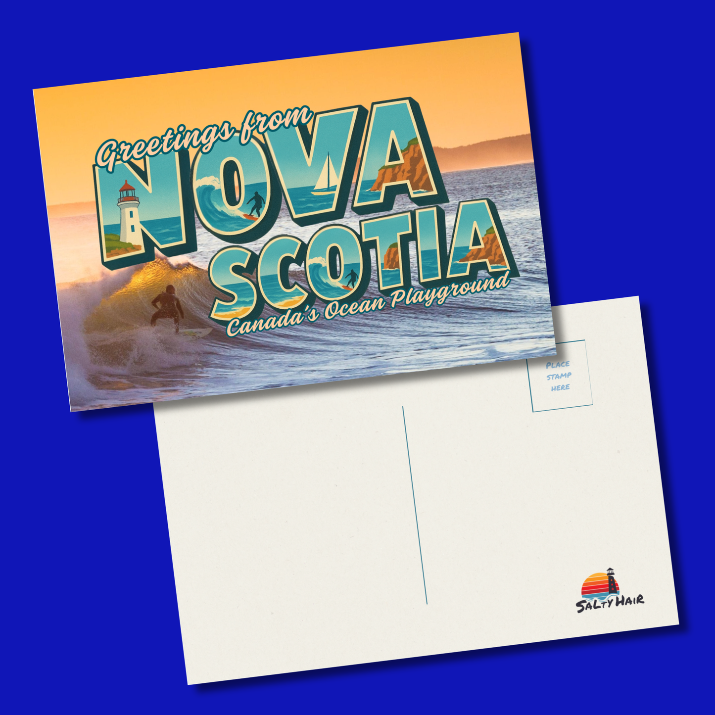 Free Vintage-Inspired Nova Scotia Postcard